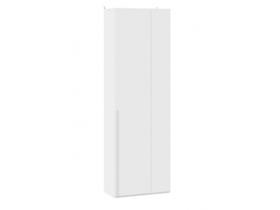 Шкаф угловой Порто 580 с 1 глухой дверью (Белый Жемчуг, Белый софт)